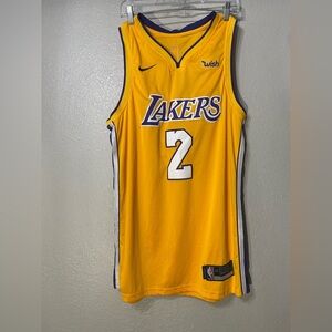 Nike Los Angeles Lakers Lonzo Ball Nba Yellow Jersey Size 52